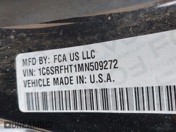✅ 2021 Ram 1500 Limited • VIN: 1C6SRFHT1MN509272 • Lot: 43225762. Wystawiony na IAAI z przebiegiem 70 820 mil. Bezpłatny archiwum sprzedaży aukcyjnych z USA i szczegółowy raport historii pojazdu na DreamBid. Zdjęcie 9.