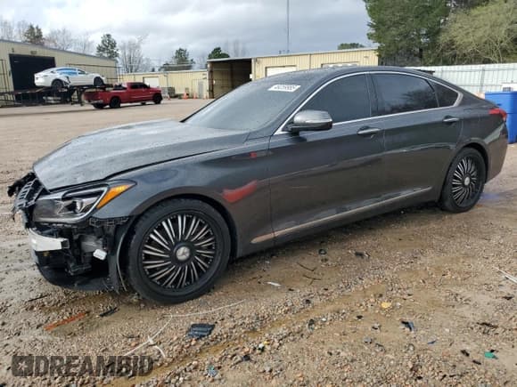 ✅ 2018 Genesis G80 3.8L • VIN: KMHGN4JE2JU239749 • Lot: 49259985. Listed on Copart with 71,486 mi. Free auction sales archive from the USA and detailed vehicle history report at DreamBid. Image 1.