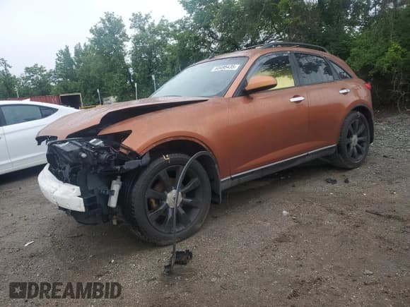 ✅ 2003 Infiniti FX Options • VIN: JNRBS08WX3X402115 • Lot: 60495435. Listed on Copart with 214,983 mi. Free auction sales archive from the USA and detailed vehicle history report at DreamBid. Image 1.