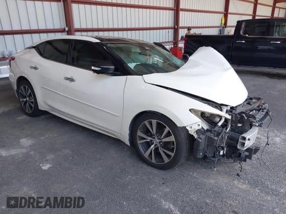 ✅ 2017 Nissan Maxima S • VIN: 1N4AA6APXHC371103 • Lot: 42586955. Listed on IAAI with 132,000 mi. Free auction sales archive from the USA and detailed vehicle history report at DreamBid. Image 1.
