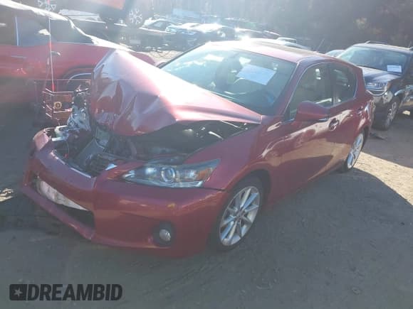 ✅ 2011 Lexus CT 200h • VIN: JTHKD5BH1B2027002 • Lot: 43734755. Listed on IAAI with Not provided. Free auction sales archive from the USA and detailed vehicle history report at DreamBid. Image 2.