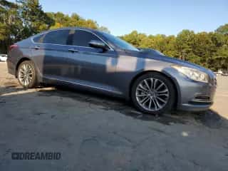 2015 Hyundai Genesis 3.8L z VIN KMHGN4JE6FU059603, wystawiony jako Copart lot #76123384 z przebiegiem 112 279 mil mil oraz Szkoda całkowita • Salvage title. Historia ofert i sprzedaży dostępna na DreamBid. Obrazek 4.