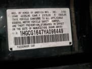 ✅ 2000 Honda Accord LX • VIN: 1HGCG1647YA096449 • Lot: 54728065. Listed on Copart with Not provided. Free auction sales archive from the USA and detailed vehicle history report at DreamBid. Image 12.