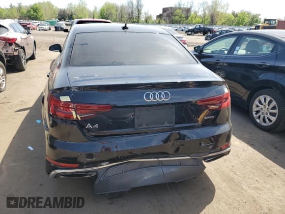 ✅ 2019 Audi A4 Premium • VIN: WAUDNAF41KN020621 • Lot: 54687645. Listed on Copart with 59,552 mi. Free auction sales archive from the USA and detailed vehicle history report at DreamBid. Image 6.