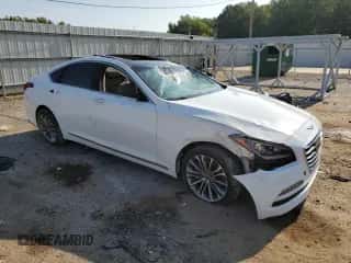 2016 Hyundai Genesis 3.8L z VIN KMHGN4JE1GU133074, wystawiony jako Copart lot #68742404 z przebiegiem Nie podano mil oraz Szkoda całkowita • Salvage title. Historia ofert i sprzedaży dostępna na DreamBid. Obrazek 4.