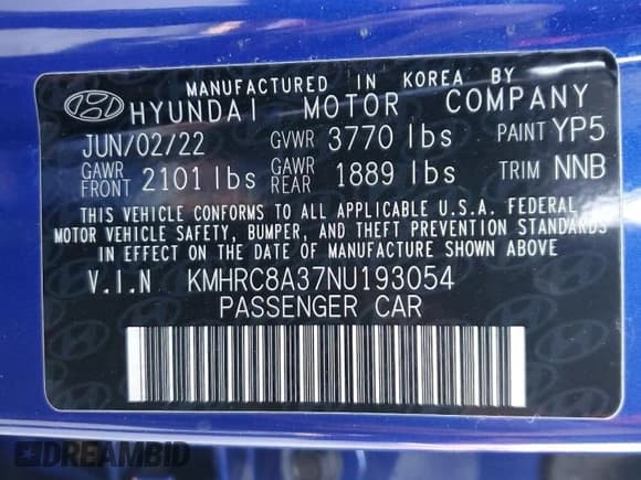 ✅ 2022 Hyundai Venue SEL • VIN: KMHRC8A37NU193054 • Lot: 80243764. Listed on Copart with 11,233 mi. Free auction sales archive from the USA and detailed vehicle history report at DreamBid. Image 14.