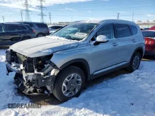 ✅ 2021 Hyundai Santa Fe Blue • VIN: KM8S2DA11MU010516 • Lot: 86045684. Listed on Copart with 39,647 mi. Free auction sales archive from the USA and detailed vehicle history report at DreamBid. Image 1.