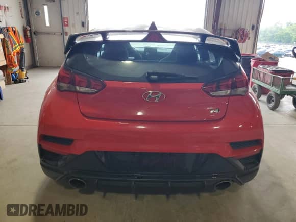 2021 Hyundai Veloster with VIN KMHT36AH5MU008813, listed as a Copart auction lot 59127424 with 36,909 mi miles and Salvage title. Bid and sale history available at DreamBid. Image 6.