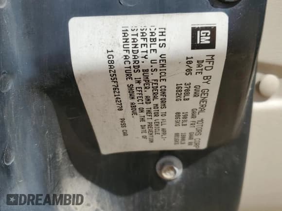 ✅ 2006 Saturn ION • VIN: 1G8AZ55F76Z142770 • Лот: 92372995. Опубликован ранее на Copart с пробегом 177 441 миль. Бесплатный доступ к архиву аукционных продаж из США и подробный отчёт об истории автомобиля на DreamBid. Изображение 12.