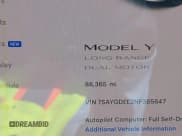 ✅ 2022 Tesla Model Y Long Range • VIN: 7SAYGDEE2NF385647 • Lot: 43434361. Wystawiony na IAAI z przebiegiem 86 365 mil. Bezpłatny archiwum sprzedaży aukcyjnych z USA i szczegółowy raport historii pojazdu na DreamBid. Zdjęcie 15.