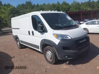 ✅ 2025 Ram ProMaster Cargo Tradesman • VIN: 3C6LRVVG4SE513355 • Lot: 42665502. Listed on IAAI with 15,920 mi. Free auction sales archive from the USA and detailed vehicle history report at DreamBid. Image 1.