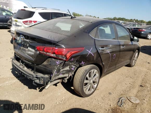 2021 Hyundai Accent Limited с VIN 3KPC34A63ME145285, выставлен на аукционе Copart как лот 70194953 с пробегом 34 275 миль миль и . История ставок и продаж доступна на DreamBid. Изображение 3.