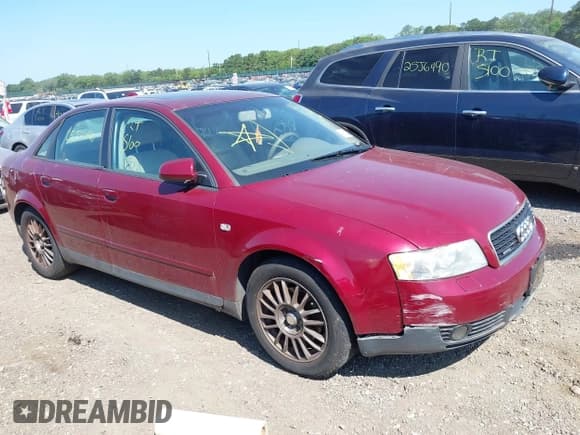 ✅ 2004 Audi A4 1.8T • VIN: WAULC68E74A103243 • Lot: 42599488. Listed on IAAI with Not provided. Free auction sales archive from the USA and detailed vehicle history report at DreamBid. Image 1.