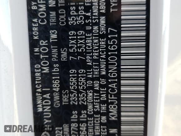 ✅ 2022 Hyundai Tucson SEL Convenience • VIN: KM8JFCA16NU016517 • Lot: 71928902. Wystawiony na Copart z przebiegiem 21 453 mil. Bezpłatny archiwum sprzedaży aukcyjnych z USA i szczegółowy raport historii pojazdu na DreamBid. Zdjęcie 15.