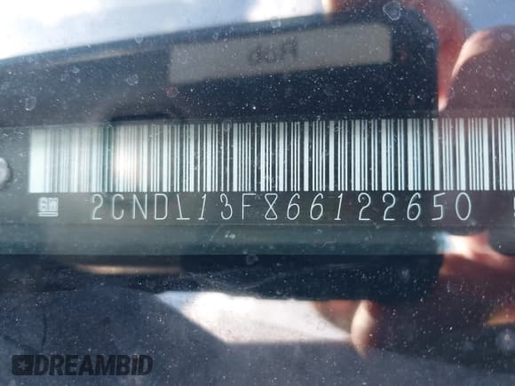 ✅ 2006 Chevrolet Equinox LS • VIN: 2CNDL13F866122650 • Лот: 42140297. Опубликован ранее на IAAI с пробегом 32 498 миль. Бесплатный доступ к архиву аукционных продаж из США и подробный отчёт об истории автомобиля на DreamBid. Изображение 9.