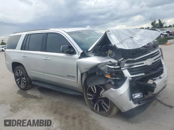 2018 Chevrolet Tahoe Premier with VIN 1GNSCCKJ5JR354222, listed as a Copart auction lot 63636604 with Not provided miles and Salvage title. Bid and sale history available at DreamBid. Image 4.