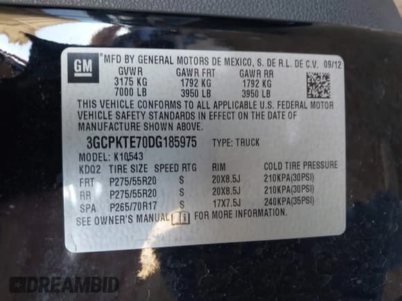 ✅ 2013 Chevrolet Silverado 1500 LTZ • VIN: 3GCPKTE70DG185975 • Lot: 43309759. Wystawiony na IAAI z przebiegiem 194 598 mil. Bezpłatny archiwum sprzedaży aukcyjnych z USA i szczegółowy raport historii pojazdu na DreamBid. Zdjęcie 9.