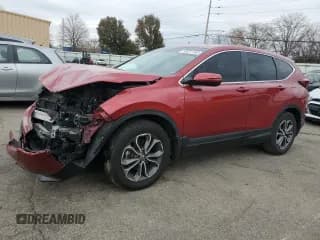 ✅ 2021 Honda CR-V EX-L • VIN: 7FARW2H84ME031422 • Лот: 92671185. Опубликован ранее на Copart с пробегом 54 566 миль. Бесплатный доступ к архиву аукционных продаж из США и подробный отчёт об истории автомобиля на DreamBid. Изображение 1.