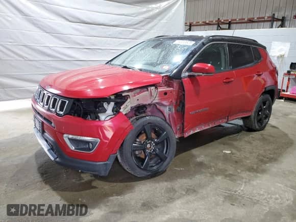 2018 Jeep Compass Limited z VIN 3C4NJDCB6JT290952, wystawiony jako Copart lot #54333825 z przebiegiem 107 029 mil mil oraz Szkoda całkowita • Salvage title. Historia ofert i sprzedaży dostępna na DreamBid. Obrazek 1.