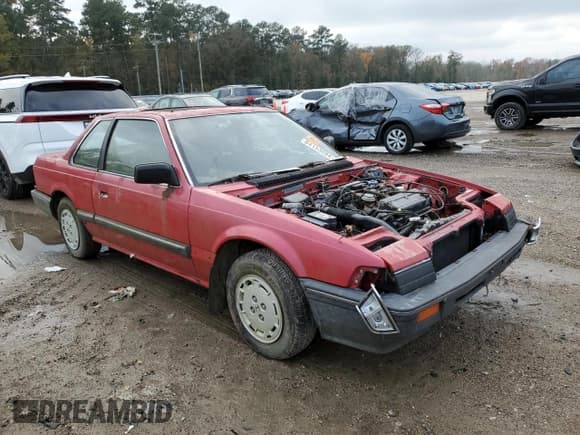 ✅ 1985 Honda Prelude • VIN: JHMAB5221FC800449 • Lot: 84153684. Listed on Copart with Not provided. Free auction sales archive from the USA and detailed vehicle history report at DreamBid. Image 4.
