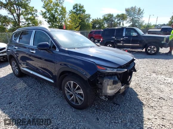 ✅ 2020 Hyundai Santa Fe SEL • VIN: 5NMS3CAD9LH274028 • Лот: 43190510. Опубликован ранее на IAAI с пробегом 104 370 миль. Бесплатный доступ к архиву аукционных продаж из США и подробный отчёт об истории автомобиля на DreamBid. Изображение 1.