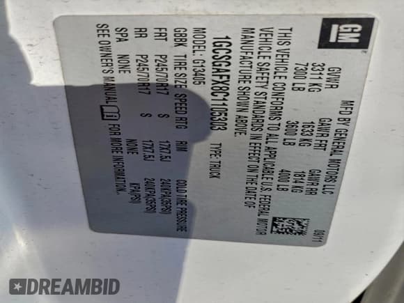 ✅ 2012 Chevrolet Express Cargo • VIN: 1GCSGAFX8C1105303 • Лот: 92651275. Опубликован ранее на Copart с пробегом 233 392 миль. Бесплатный доступ к архиву аукционных продаж из США и подробный отчёт об истории автомобиля на DreamBid. Изображение 13.