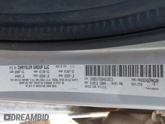 ✅ 2011 Dodge Avenger Heat • VIN: 1B3BD1FG5BN513212 • Lot: 37762927. Wystawiony na IAAI z przebiegiem 169 575 mil. Bezpłatny archiwum sprzedaży aukcyjnych z USA i szczegółowy raport historii pojazdu na DreamBid. Zdjęcie 9.