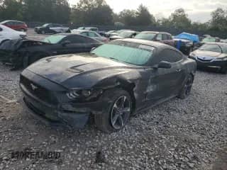 2021 Ford Mustang EcoBoost with VIN 1FA6P8TH7M5112895, listed as a Copart auction lot 81184325 with 91,585 mi miles and Salvage title. Bid and sale history available at DreamBid. Image 1.