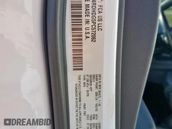 ✅ 2023 Dodge Durango GT • VIN: 1C4RDHDG5PC572062 • Lot: 65043235. Wystawiony na Copart z przebiegiem 76 949 mil. Bezpłatny archiwum sprzedaży aukcyjnych z USA i szczegółowy raport historii pojazdu na DreamBid. Zdjęcie 14.