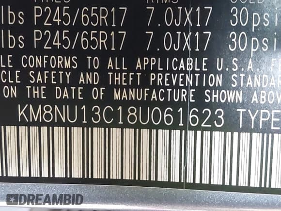 ✅ 2008 Hyundai Veracruz GLS • VIN: KM8NU13C18U061623 • Lot: 42347182. Listed on IAAI with 256,494 mi. Free auction sales archive from the USA and detailed vehicle history report at DreamBid. Image 9.