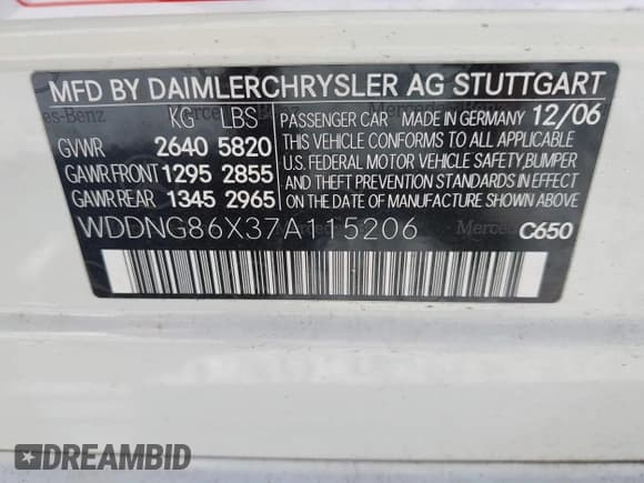 ✅ 2007 Mercedes-Benz S 550 • VIN: WDDNG86X37A115206 • Lot: 43266078. Wystawiony na IAAI z przebiegiem 161 122 mil. Bezpłatny archiwum sprzedaży aukcyjnych z USA i szczegółowy raport historii pojazdu na DreamBid. Zdjęcie 9.