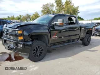 2019 Chevrolet Silverado 2500HD LTZ z VIN 1GC1KTEY5KF276415, wystawiony jako Copart lot #80150685 z przebiegiem 74 421 mil mil oraz Szkoda całkowita • Salvage title. Historia ofert i sprzedaży dostępna na DreamBid. Obrazek 1.