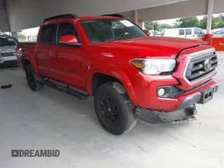 2022 Toyota Tacoma SR5 with VIN 3TMAZ5CN4NM162376, listed as a IAAI auction lot 43198153 with 61,308 mi miles and . Bid and sale history available at DreamBid. Image 1.