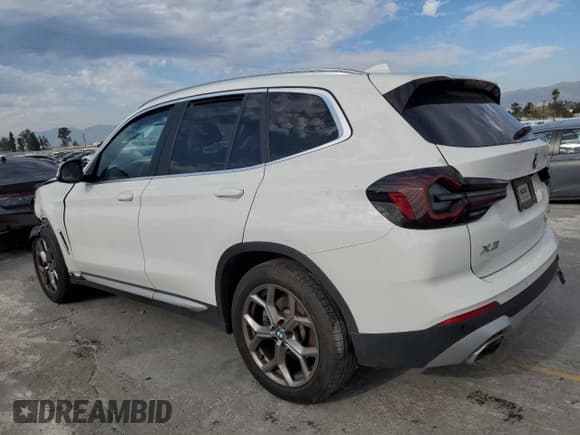 ✅ 2022 BMW X3 sDrive30i • VIN: WBX47DP08NN186474 • Лот: 87249585. Опубликован ранее на Copart с пробегом Не указан. Бесплатный доступ к архиву аукционных продаж из США и подробный отчёт об истории автомобиля на DreamBid. Изображение 2.