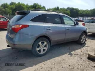 2007 Hyundai Veracruz GLS with VIN KM8NU73CX7U005455, listed as a Copart auction lot 60375304 with 205,784 mi miles and Salvage title. Bid and sale history available at DreamBid. Image 3.