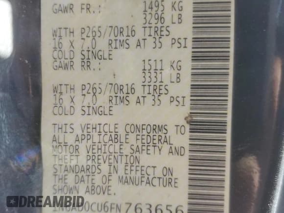 ✅ 2015 Nissan Frontier SV • VIN: 1N6AD0CU6FN763656 • Lot: 92382135. Wystawiony na Copart z przebiegiem 144 193 mil. Bezpłatny archiwum sprzedaży aukcyjnych z USA i szczegółowy raport historii pojazdu na DreamBid. Zdjęcie 12.