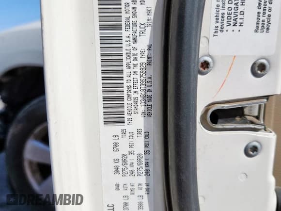 ✅ 2009 Dodge 1500 SLT • VIN: 1D3HB18T39S759929 • Lot: 58380285. Wystawiony na Copart z przebiegiem 167 094 mil. Bezpłatny archiwum sprzedaży aukcyjnych z USA i szczegółowy raport historii pojazdu na DreamBid. Zdjęcie 12.