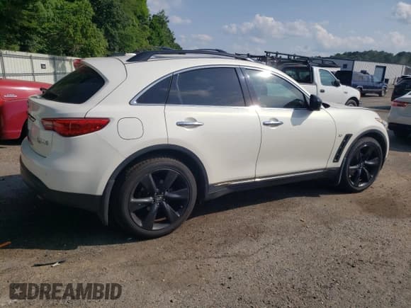 ✅ 2016 Infiniti QX70 • VIN: JN8CS1MU4GM670023 • Lot: 59185875. Listed on Copart with 123,880 mi. Free auction sales archive from the USA and detailed vehicle history report at DreamBid. Image 3.