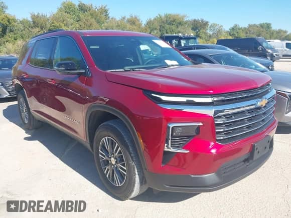 2026 Chevrolet Traverse FWD LT с VIN 1GNERGKS8TJ186105, выставлен на аукционе IAAI как лот 43588108 с пробегом 379 миль миль и . История ставок и продаж доступна на DreamBid. Изображение 1.