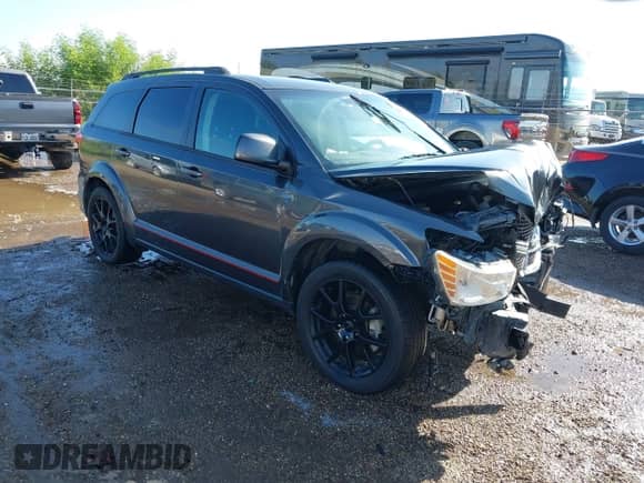 2015 Dodge Journey SXT z VIN 3C4PDCBB5FT747513, wystawiony jako IAAI lot #43192573 z przebiegiem 108 641 mil mil oraz . Historia ofert i sprzedaży dostępna na DreamBid. Obrazek 1.