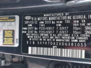 ✅ 2013 Kia Sorento LX • VIN: 5XYKTDA2XDG381055 • Lot: 42276583. Listed on IAAI with 203,693 mi. Free auction sales archive from the USA and detailed vehicle history report at DreamBid. Image 9.