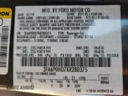 ✅ 2019 Ford Fusion SE • VIN: 3FA6P0HD7KR280375 • Lot: 80432465. Wystawiony na Copart z przebiegiem 99 729 mil. Bezpłatny archiwum sprzedaży aukcyjnych z USA i szczegółowy raport historii pojazdu na DreamBid. Zdjęcie 13.