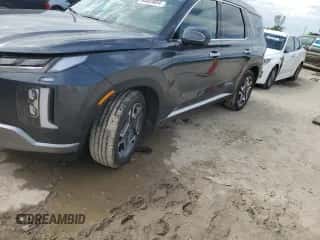 2024 Hyundai Palisade SEL z VIN KM8R44GE8RU690487, wystawiony jako Copart lot #64843604 z przebiegiem 8 060 mil mil oraz Szkoda całkowita • Salvage title. Historia ofert i sprzedaży dostępna na DreamBid. Obrazek 1.