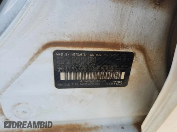 ✅ 2018 Mitsubishi Mirage ES • VIN: ML32A3HJ2JH012094 • Лот: 68838005. Опубликован ранее на Copart с пробегом 75 766 миль. Бесплатный доступ к архиву аукционных продаж из США и подробный отчёт об истории автомобиля на DreamBid. Изображение 12.