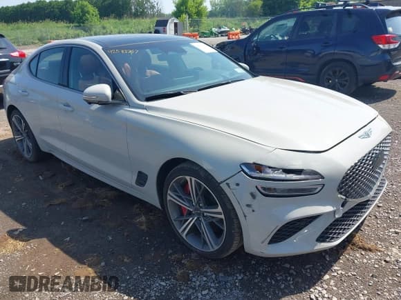 ✅ 2024 Genesis G70 Sport Advanced • VIN: KMTG54SE0RU138063 • Lot: 42543767. Listed on IAAI with 16,025 mi. Free auction sales archive from the USA and detailed vehicle history report at DreamBid. Image 1.