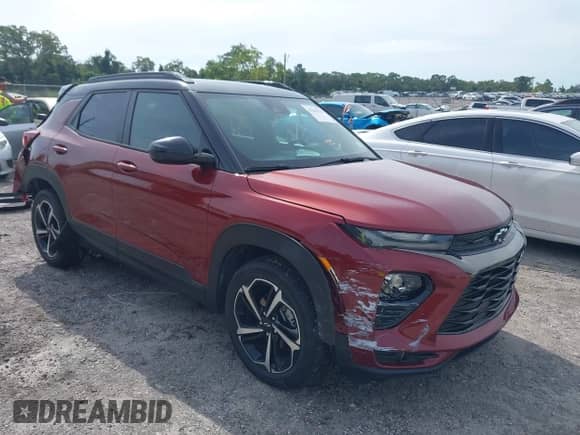 2022 Chevrolet TrailBlazer RS с VIN KL79MTSL1NB105952, выставлен на аукционе IAAI как лот 43250194 с пробегом 19 607 миль миль и . История ставок и продаж доступна на DreamBid. Изображение 1.