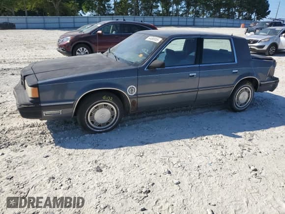 ✅ 1989 Dodge Dynasty • VIN: 1B3BC4632KD615753 • Lot: 64080955. Listed on Copart with 54,020 mi. Free auction sales archive from the USA and detailed vehicle history report at DreamBid. Image 1.
