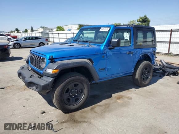 ✅ 2025 Jeep Wrangler Sport • VIN: 1C4PJXAG5SW529430 • Lot: 63073175. Listed on Copart with 3,983 mi. Free auction sales archive from the USA and detailed vehicle history report at DreamBid. Image 1.