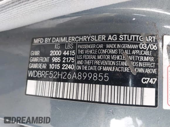 ✅ 2006 Mercedes-Benz C 230 Sport • VIN: WDBRF52H26A899855 • Lot: 41506280. Wystawiony na IAAI z przebiegiem 197 330 mil. Bezpłatny archiwum sprzedaży aukcyjnych z USA i szczegółowy raport historii pojazdu na DreamBid. Zdjęcie 9.