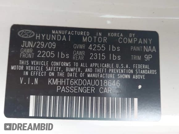 ✅ 2010 Hyundai Genesis Coupe R-Spec • VIN: KMHHT6KD0AU018646 • Lot: 42077089. Wystawiony na IAAI z przebiegiem 162 251 mil. Bezpłatny archiwum sprzedaży aukcyjnych z USA i szczegółowy raport historii pojazdu na DreamBid. Zdjęcie 9.